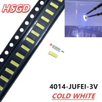 200ชิ้น4014 JUFEI เปลี่ยนลูกปัด150Ma LED แบบ SMD สีขาวเย็น0.5วัตต์3โวลต์สำหรับทีวี/จอแอลซีดีแบ็คไลท์ LED พลังงานสูงนำ EMC ชิ้นส่วนวงจรไฟฟ้า EMC