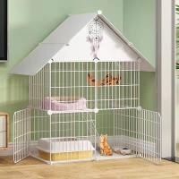 [COD] cage cat villa clearance home indoor cattery with toilet super large free space litter