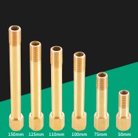 Brass Pipe Fitting - Extend Lenght Female x Male Connector 1/8 1/4 3/8 x 50/75/100/125/150mm BSP Jointer Adaptor Water Gas