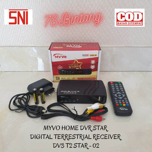Set Top Box TV Digital MYVO DVB DV3 T2 Terrestrial Star 02 Lazada