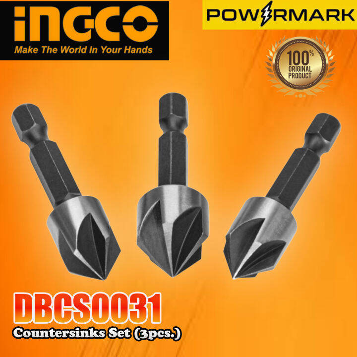 INGCO DBCS0031 Countersinks Set (3pcs.) [POWERMARK IAC] Lazada PH