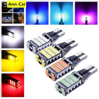 【 Ann-Car 】1ชิ้น T15ที่จอดรถแสง45SMD W16W 12โวลต์ไฟ LED แสงคริสตัลติดต่อสวนโคมไฟหลอดไฟย้อนกลับไฟท้ายสำหรับรถยนต์รถจักรยานยนต์สีขาวสีเหลืองสีแดง