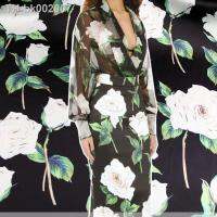 ♝☊◆ Floral Printed Smooth Fabric for DIY Summer Clothes