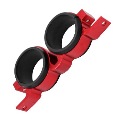 1 Piece Aluminum Dual Fuel Pump Clamp Mounting Bracket Double Oil Pump Bracket Red for Bosch 044 380LPH