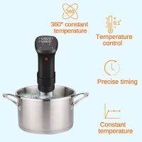 เครื่องซูวี Sous Vide ซูวี เครื่องทําอาหาร อุปกรณ์เครื่องครัว ปรุงได้ทุกประเภทของเนื้อสัตว์ หมู ไก่ เนื้อ ปลา จอแสดงผล LCD ขนาดใหญ่,Hyper-EXACTการควบคุมอุณหภูมิ (+/- 5-10 ℃) ช่วยรักษาระดับวิตามินของอาหารที่ 90% หลังการปรุงอาหาร