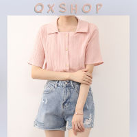 QXshop ?เสื้อคอเหลี่ยมใส่ทำงานเริศสุด ปังสุด ใส่แล้วดูดีอ่าาา? แมชท์ง่ายผ้านิ่ม ต้องมีแล้วแหละ สีแบบโทนพาสเทลสุด?