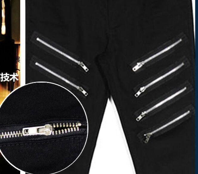 ready-stock-men-black-punk-hip-hop-jeans-with-multi-zippers-mens-skinny-jeans-slim-fit-denim-pants-biker-trousers-present-belts-amp-chainsth