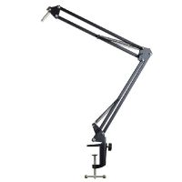 Mic Arm Stand Microphone Suspension Boom Scissor Holder For Studio Broadcast PN