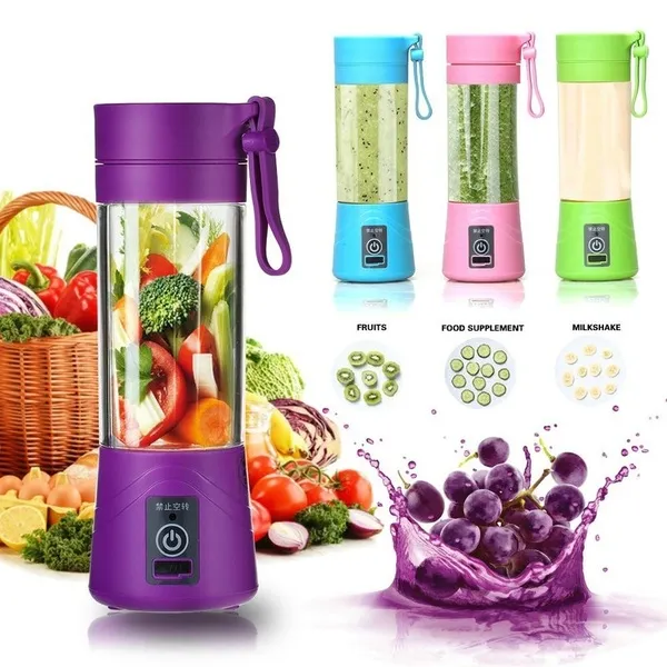 PORTABLE Mini Travel Fruit Electric USB Rechargeable Battery Mix Juice