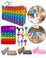 NEW Pop Pencil Case Bag Toys Kawaii Antistress Toy Simpl Dimmer Children Toys Montessori Push Bubble Pop Pencil Pack Fidget Toys