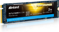 Inland Performance 2TB SSD PCIe Gen 4.0 NVMe 4 x4 M.2 2280 TLC 3D NAND Internal Solid State Drive, R/W Speed up to 5000MB/s and 4300MB/s, 3600 TBW 2TB No Heatsink