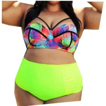 Bikini 2019 Women High Waist Swimsuit Push up Plus Size Swimwear