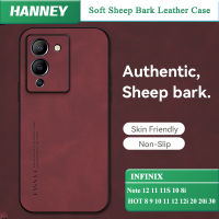 HANNEY สำหรับ Infinix Note 12 11 11S 10 8i HOT 8 9 10 11 12 12i 20 20i 30i 30 Play Pro 10S 11S NFC โทรศัพท์หนังเปลือกนิ่มหรูหราเลนส์เต็มรูปแบบป้องกันกล้อง กันกระแทกฝาครอบ MM-06