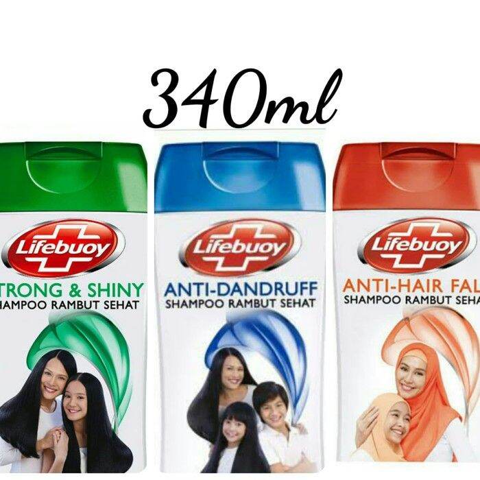 Shampoo Lifebuoy Hijau (strong And Shiny) / Biru (anti Dandruff ...