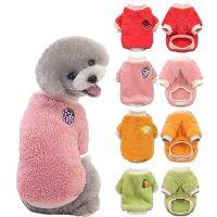 Fruit Pattern Dog Clothes for Small Medium Dogs Warm Plush Vest Yorkies Chihuahua Shih Tzu Pug Puppy Cat Coat Ropa Para Perro Clothing Shoes Accessori