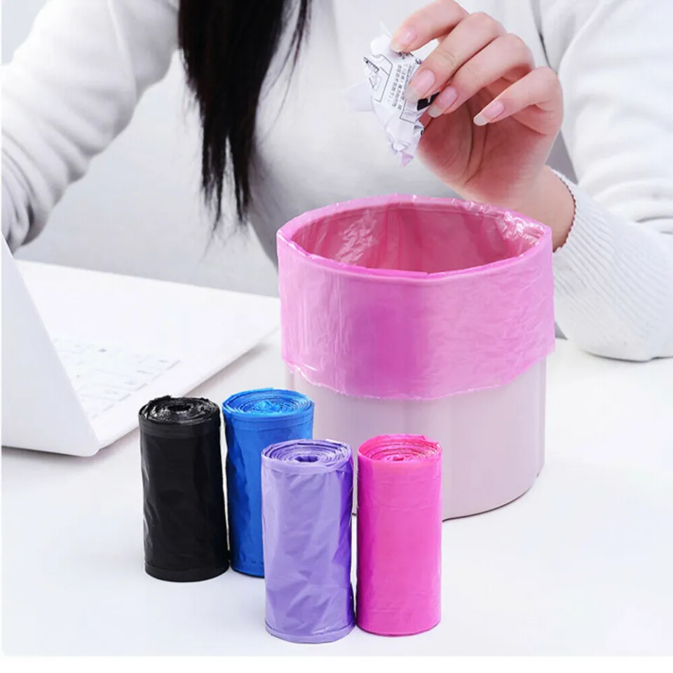 30Pcs/Roll Thicken Desktop Small Garbage Bags Household Car Mini