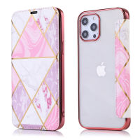 Luxury Marble สำหรับ 13 12 Mini 11 Pro Max SE XR X XS 6S 7 8 Plus 5 5S กระเป๋าสตางค์ศัพท์ Funda