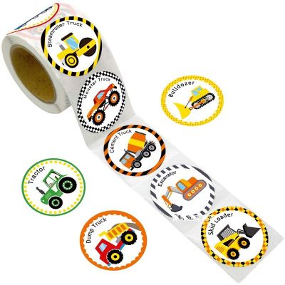 50-500pcs 8 Designs Kids Sticker Train Bus Sticker Cute Transportation Cars for Encouragement Student Children Label Stickers Labels