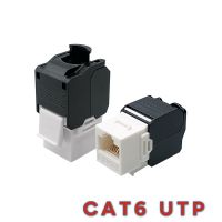 JERNG ยกเว้นจากการนัดหยุดงานอุปกรณ์เดินสายไฟตัวเชื่อมต่อ CAT.6A LAN Cat 6ขั้วต่อ Toolless แจ็ค RJ45โมดูลเครือข่ายอีเทอร์เน็ตตัวแปลงเครือข่าย Toolless Extension Coupler