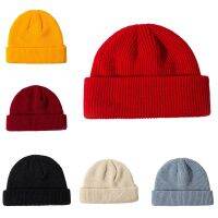 【YD】 Ladies Cap Rib Knitted Hats Woman Mens Kids Boys Color