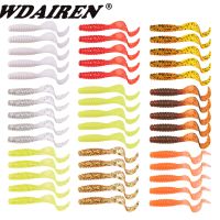 【hot】✚❁ 10Pcs Soft Silicone Fishing Lures 4.8cm 1.2g Worm Jigging Wobblers Shrimp Fishy Smell Additive Tackle Bass Carp Artificial Baits