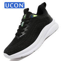 UCON รองเท้าผ้าใบคู่รักรองเท้าผ้าใบน้ำหนักเบาลำลองสำหรับผู้ชาย35-44,รองเท้าผ้าใบคู่รักระบายอากาศได้ดีใส่นอกบ้านชุดกีฬาแฟชั่นบุรุษ