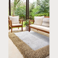 Carpets Inter พรม Shaggy Sorona Eco-efficient Fiber รุ่น TWO TONE ขนาด 125 x 175 cm พรม พรมแต่งบ้าน พรมปูพื้น พรมห้องรับแขก พรม Rug พรมLiving room พรมShaggy พรมStain