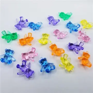 100Pcs Plastic Gems Ice Grains Colorful Small Stones Children