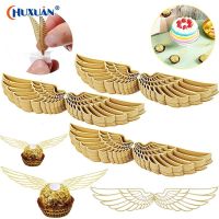 【CW】✉♟  50Pcs Chocolate Gold Decoration Toppers Snitch Wedding