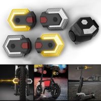 LED Bicycle Wireless Remote Control Turn Signal Horn Taillight Waterproof Bike Warning Lamp For Outdoor Cycling Accessories Shield  Netting