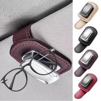 Car Visor Eyeglass Clip Sun Glasses Holder Box Clamp Collection Metal Eyewear Hanger Clip Auto Cars Interior Accessories Eyewear case