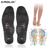 Silicone Gel Magnetic Therapy Insoles for Slimming Weight Loss Arch Support Shoes Pads for Men Women Massage Foot Care Sole Shoes Accessories