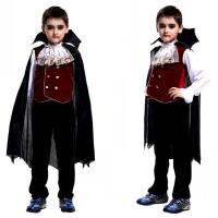 คอสตูมแฟนซีเด็กแวมไพร์แดร็กคิวร่า Noble Vampire Kids costume Halloween fancy ที่เด็ก ๆ ชื่นชอบ เป็นชุดครบเซ็ทเสื้อกางเกงผ้าคลุม ผ้าใส่สบาย กางเกงเอวยืด เสื้อเป็นผ้ากำมะหยี่ เหมาะกับงานแฟนซีปาร์ตี้ ไซส์สำหรับเด็กอายุ 4-12 ขวบ ช่วยเสริมสร้างจินตนาการได้ดี