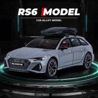 RS6 1:24หล่อจากโมเดลรถอัลลอย Avant Wagon การจำลองรถสปอร์ตรถโลหะของขวัญขนาดเล็กสำหรับเด็กวันเกิดของเล่นสุดฮอตของเด็กผู้ชาย