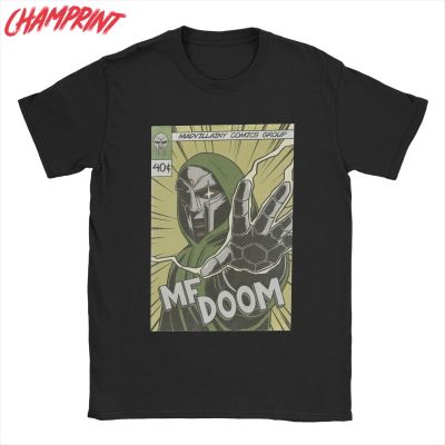 Mens Comics Madvillain Mf Doom Madlib T Shirts Pure Cotton Crazy Tees Tshirts
