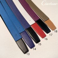 ❁▨  2023 WITHOUT BUCKLE Ciartuar for men women 3.2cm 19 colors belt high quality cowskin genuine leather two sides free shipping