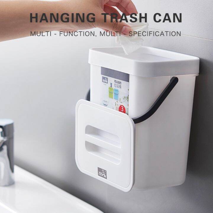 hot-dt-hanging-trash-can-wall-mounted-waste-bin-room-door-garbage-car-storage