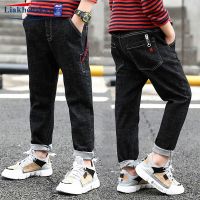 Boys Denim Pants Fashion Clothes Classic Pants Denim Clothing Children Jeans Baby Boy Casual Bowboy Long Trousers 100-160cm