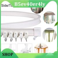 B5ev40er4ly Shop Flexible Ceiling Curtain 1M Track Mounted Bendable Curved Rod Rail Straight Slide Windows Decor Plastic Accessories Kit