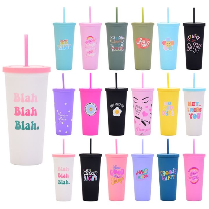 cw-tumbler-with-and-lid-bottle-iced-mug-reusable-plastic-cups-for-parties-birthdays