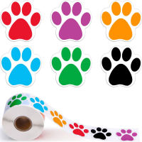 500pcs roll Colorful Paw Print Stickers thank you stickers seal label handmade Birthday Party Decor stationery sticker