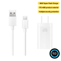 OPPO 8A USB Type C Cable Charger สายชาร์จเร็ว USB C 1เมตร SUPERVOOC Fast Charging หัวชาร์จเร็ว 80W สำหรับโทรศัพท์ R17/19 Reno 2/3 FindX2 5 A11 A8 Samsung Huawei P30 Xiaomi 10 Vvio Realme