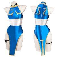 ▥卍 Street Fighter(SF) Chun-Li Sexy suit Cosplay Costume Dress Swimwear Outfits Halloween