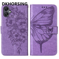 DKHORSING เคสโทรศัพท์มีกระเป๋าเงินแบบฝาพับสำหรับ Samsung Galaxy A05S A05เคสรูปผีเสื้อหนัง PU แบบใหม่ร้อนมีที่ยึด SAMSUNGA05 2023แบบพกพาได้ซองใส่บัตรกระเป๋าสตางค์กันกระแทกเคสนิ่ม Samsung A05s