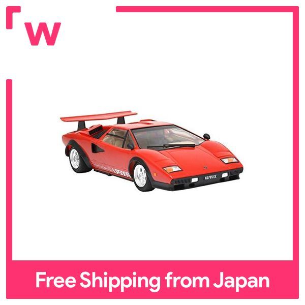 Tamiya 1/24 scale Special Products Lamborghini Countach LP500S (clear coat  red body) Model 25419