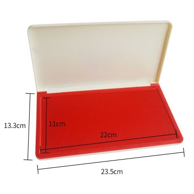 【YF】 Red Table Large Inkpad Palm Paw Printing Business Ink Pads Quick Dry Handprint Foot Finger Print for Buisness Kid Toys
