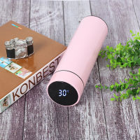 480ml Creative Smart Thermos Water Bottle Cup Temperature Display Vacuum Flask 304 Stainless Steel Thermos Mug Gift Custom Logo