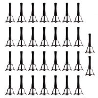 Adult Handbell Service and Black Wooden Bell for School Church Adult Classroom Wedding Decoration(30Pcs)