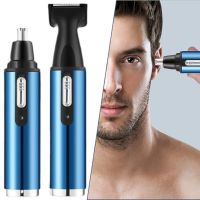 ZZOOI 2 In 1 New Trimmer For Men Electric Nose And Ear Trimmer Rechargeable Trimmer For Hair Beard Nose And Ear Cleaner Grooming Set