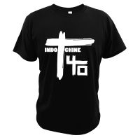 Men Casual Summer Tees Indochine TShirt for Mens Clothing classic cloth Wave French  Band logo Short Sleeve Tops Women XS-6XL